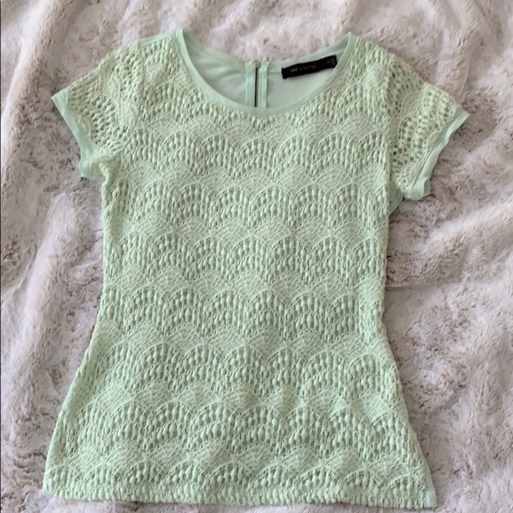 The Limited mint lace top